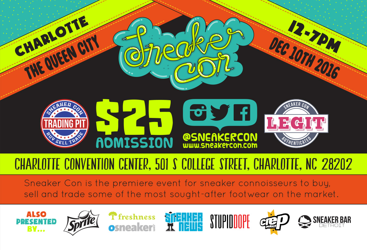 Sneakercon Charlotte 2016 Back