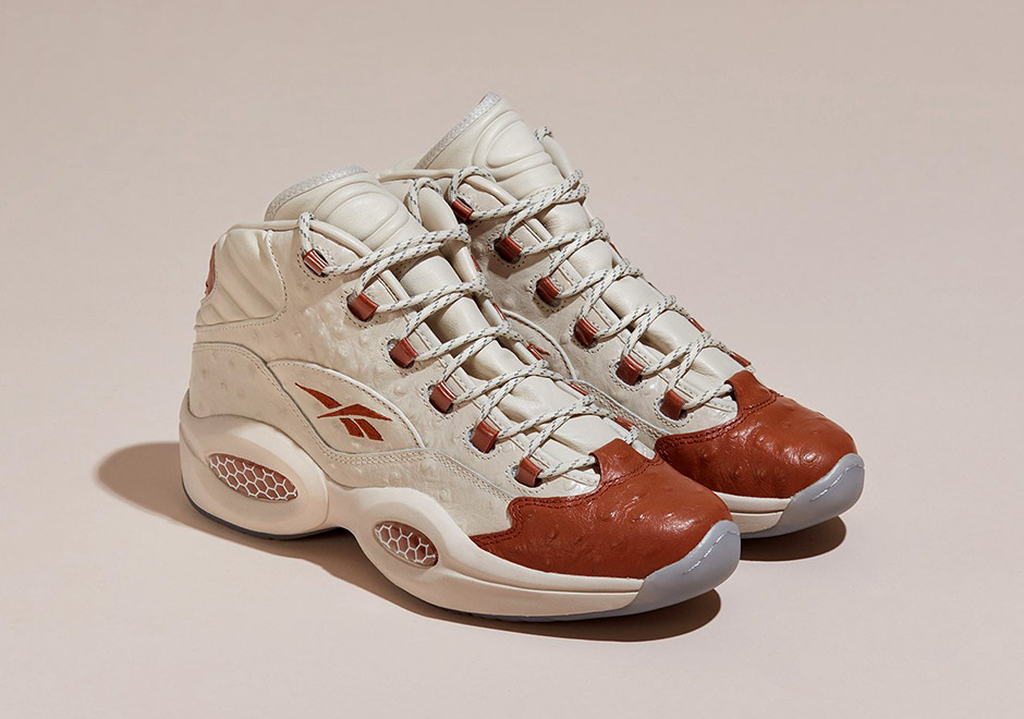 Sneakersnstuff Delivers A Luxurious Reebok Question In Ostrich Leather