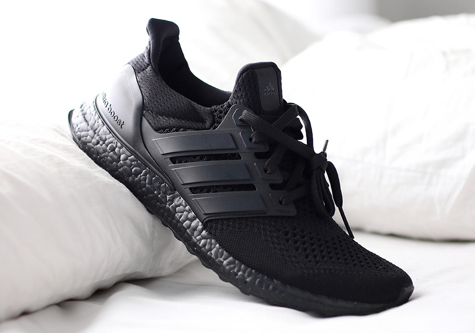 ultra boost black resale