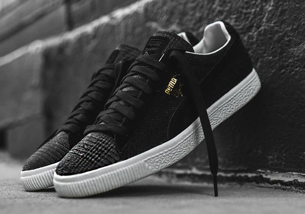 Various Patterns Adorn The United Arrows x Puma Clyde In A Premium Wool Upper