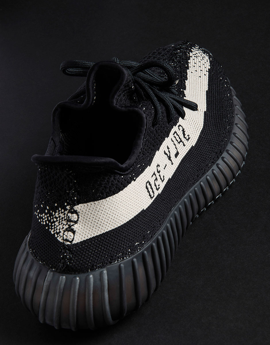 black and white yeezys