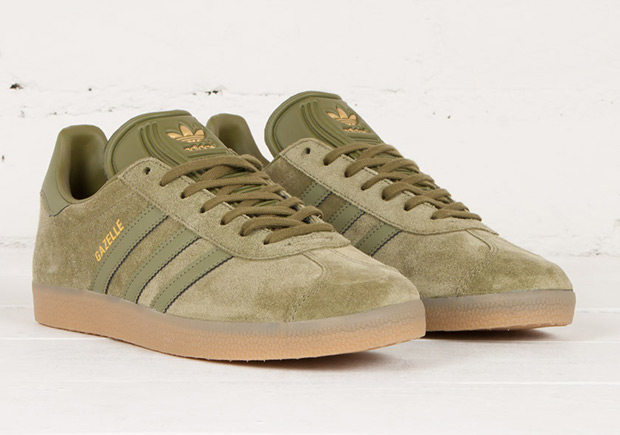 The adidas Gazelle Arrives In Suede And Gum