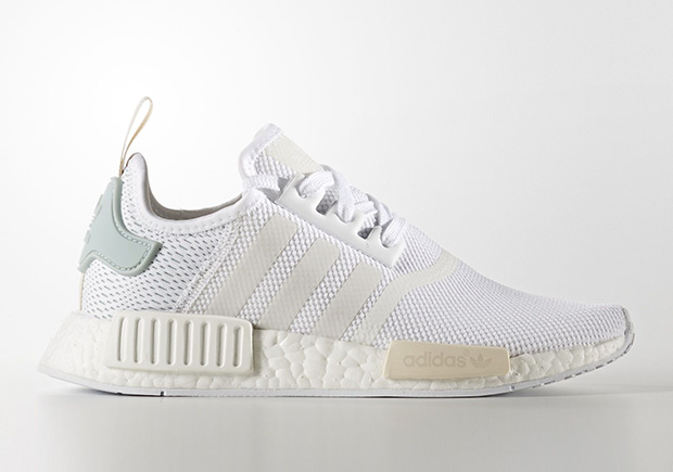 adidas women's nmd r1 white low top sneakers