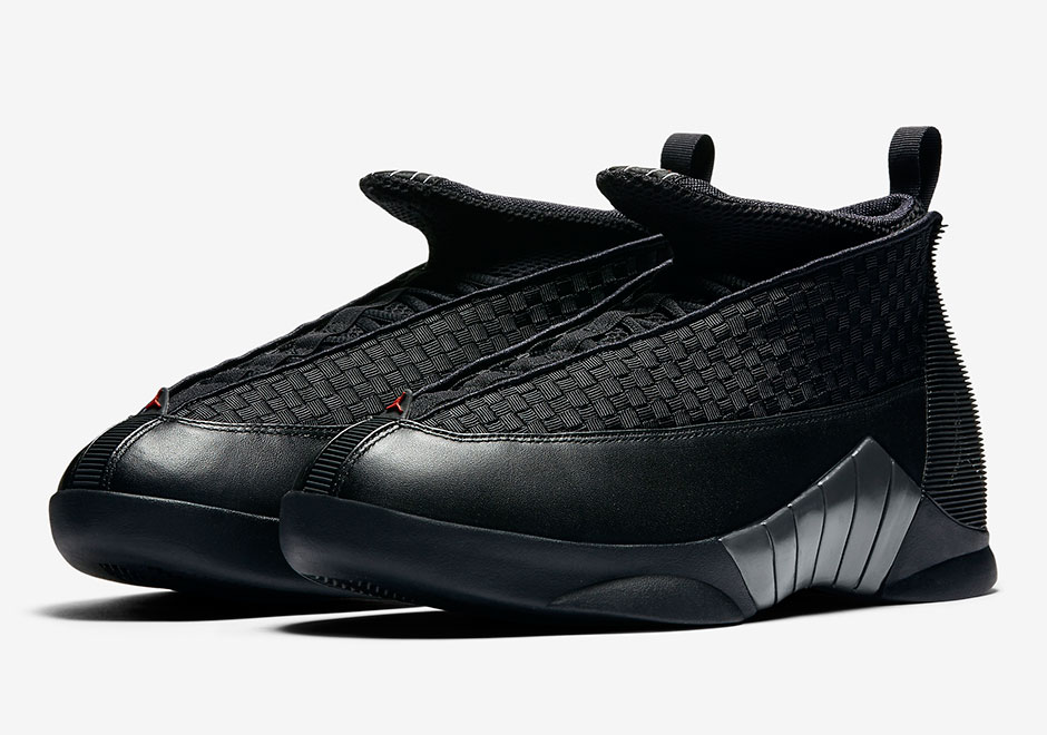 black red jordan 15