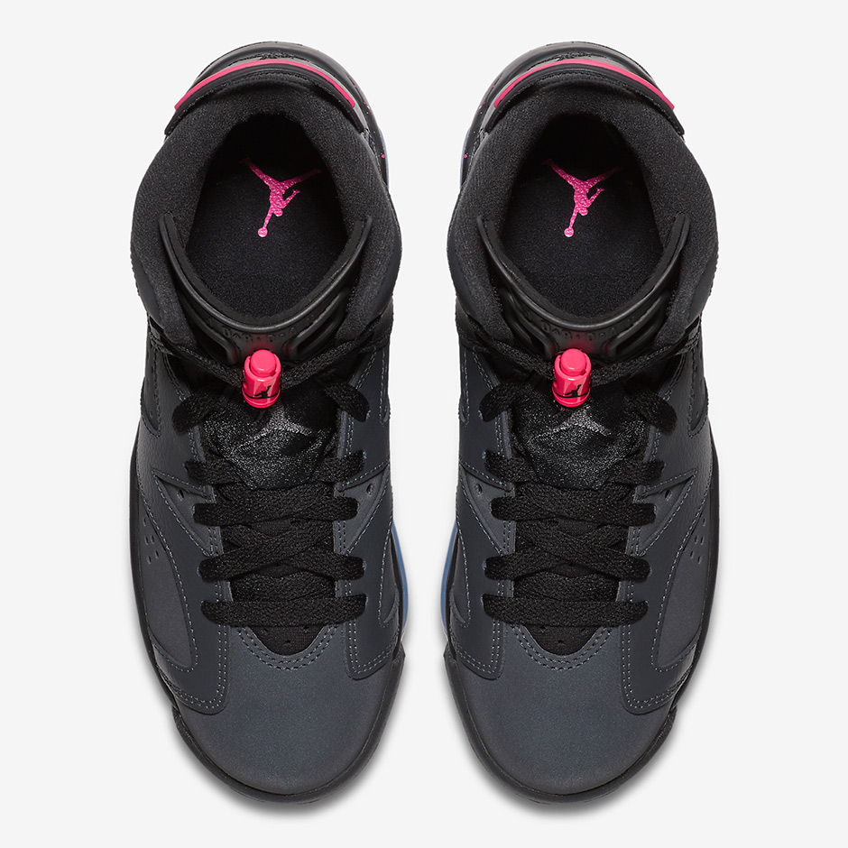 Air Jordan 6 Gs Black Hyper Pink 2