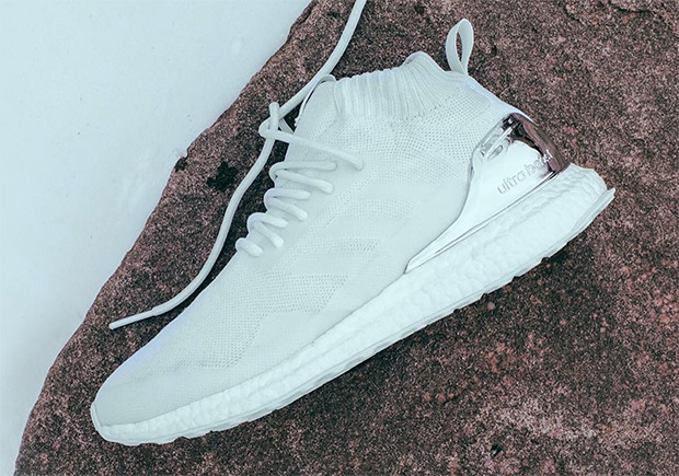 The KITH x adidas Ultra Boost Mid "Triple White" Emerges