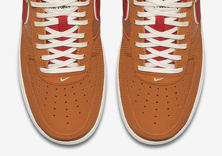 Nike Air Force 1 Basketball Leather Orange Red 1
