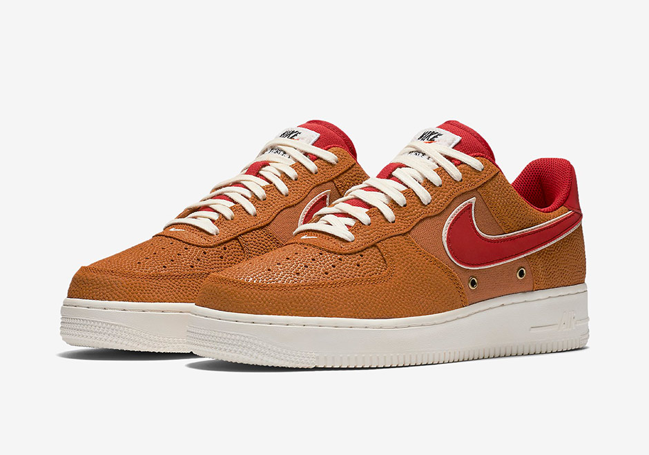 Nike Air Force 1 Basketball Leather Orange Red 2