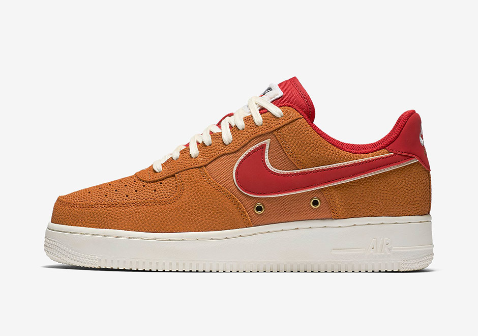 Nike Air Force 1 Basketball Leather Orange Red 3