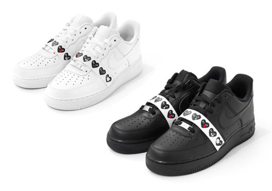 A Detailed Look At The COMME des GARCONS “Emoji” Air Force 1s