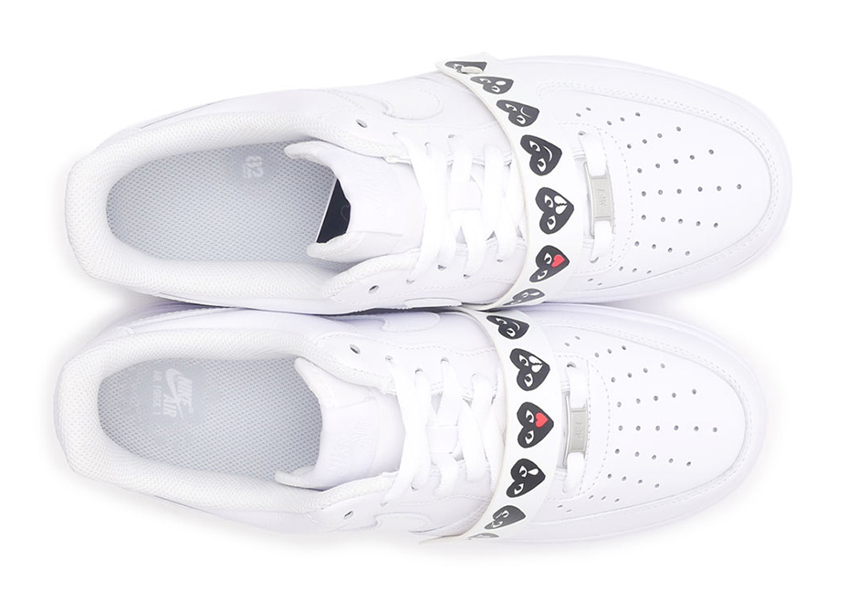 air force 1 low comme des garcons emoji white