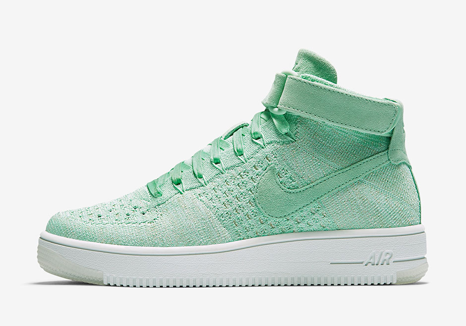 Nike Air Force 1 Mid Flyknit Enamel Green 02