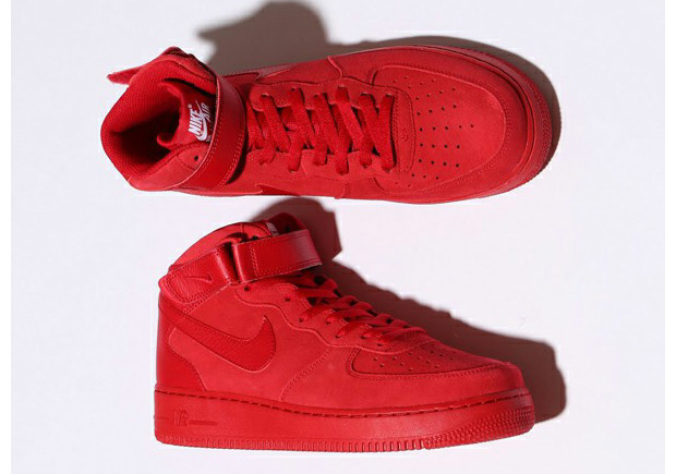 nike air force red mid