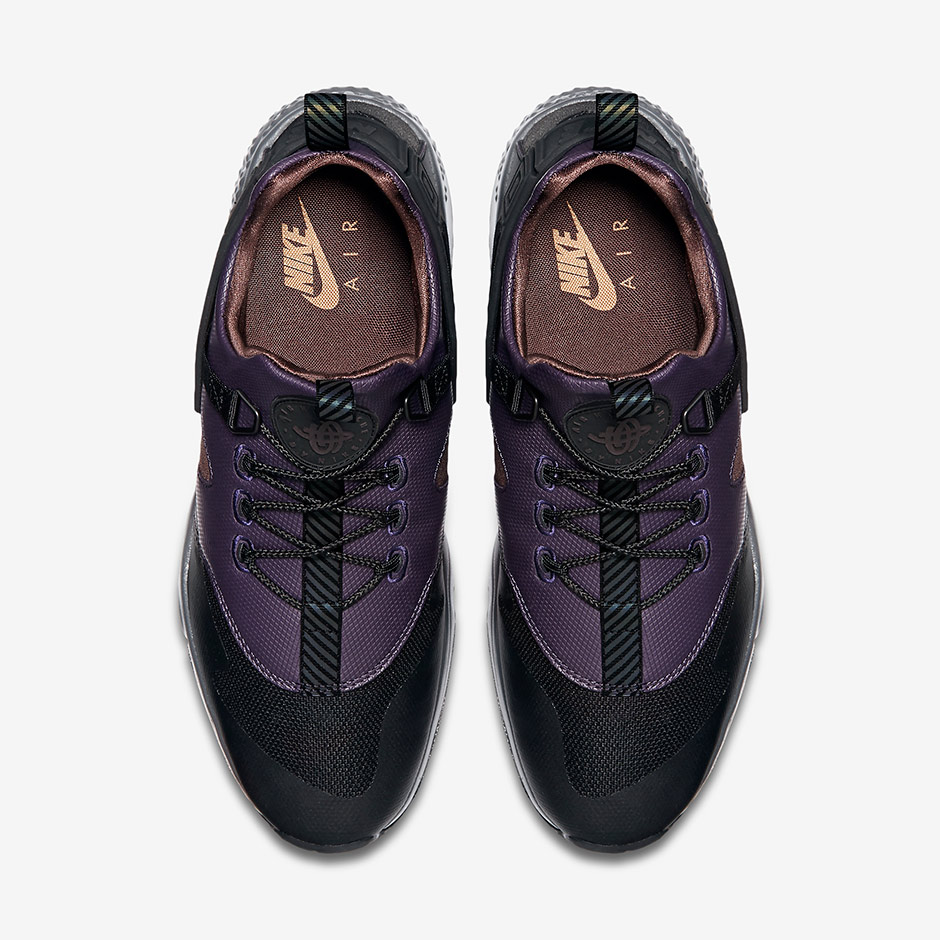 Nike Air Huarache Utility Black Purple Brown 3