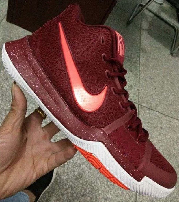 kyrie 3 shoes maroon