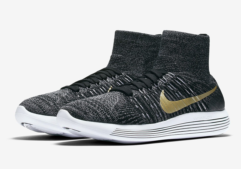 nike lunarepic flyknit women's black