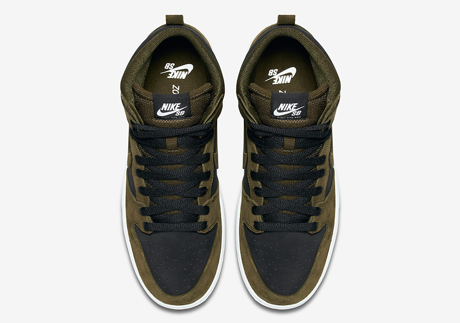 nike sb dunk high olive