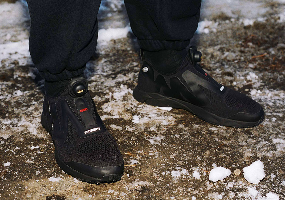 Vetements Reebok Pump Supreme Black 