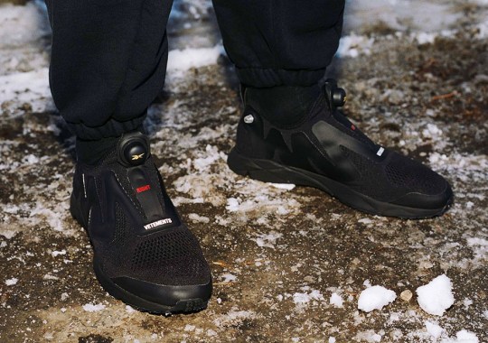 The Vetements x Reebok Pump Supreme Is Now Available in Black