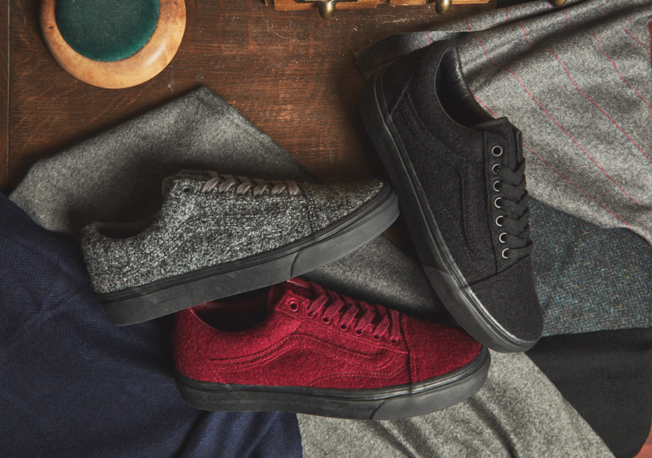 size? And Vans Bring Wool Uppers To The Old Skool