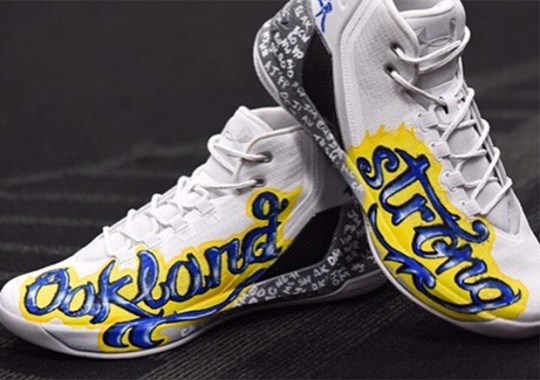 Steph Curry To Wear And Auction Custom “Oakland Strong” Shoes