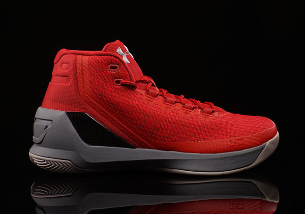 Under Armour Curry 3 Davidson Red Grey 2