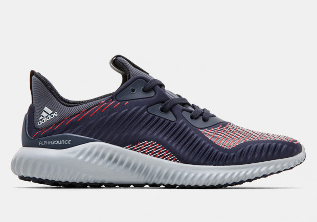 Adidas Alphabounce Navy Red Grey 1