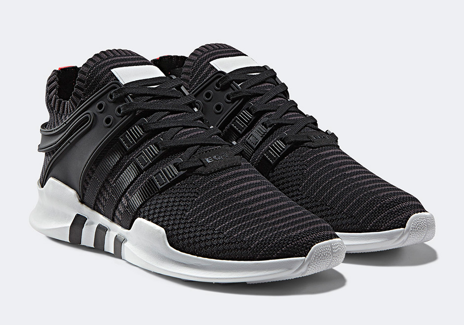 adidas originals eqt support advance trainers in black bb1260