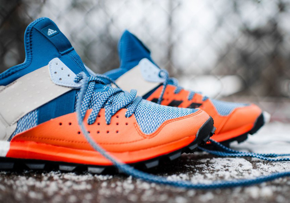 Adidas Response Trail Boost Core Blue Energy Orange 05