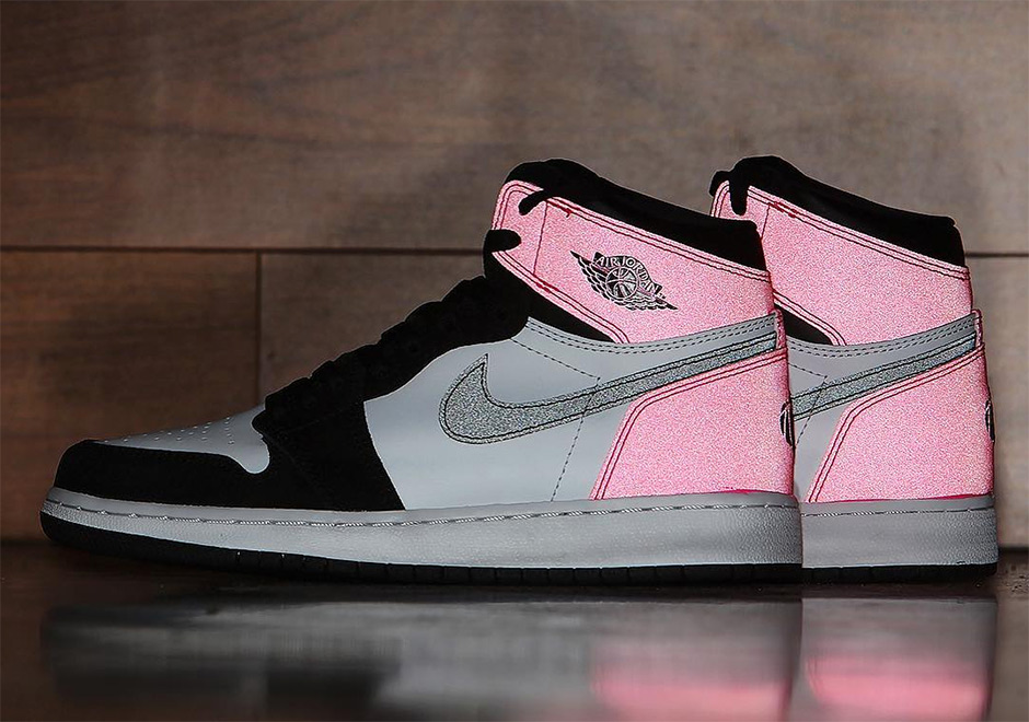 Air Jordan 1 GG Black Pink Valentine's 