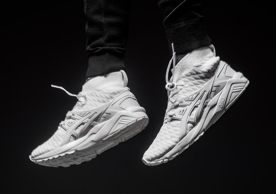 asics gel kayano trainer knit white