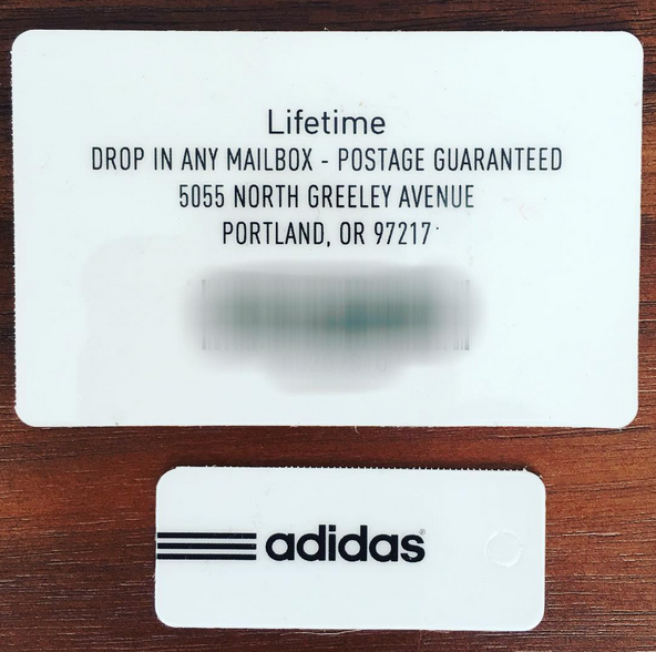 Jon Wexler Lifetime Adidas Gift Card 2