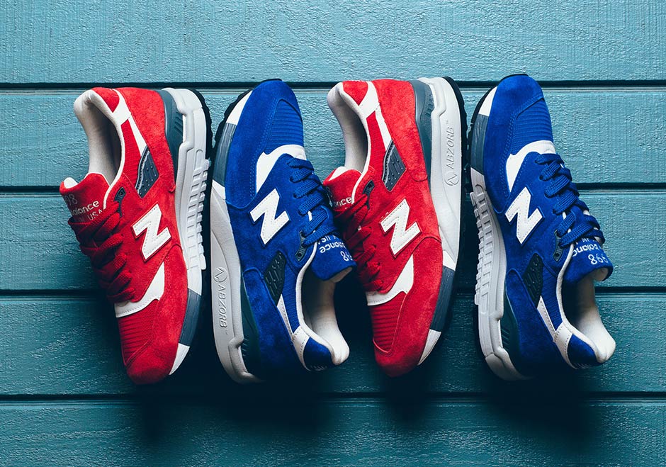 New Balance 998 Royal & Red Suede Pack M998CBU | SneakerNews.com