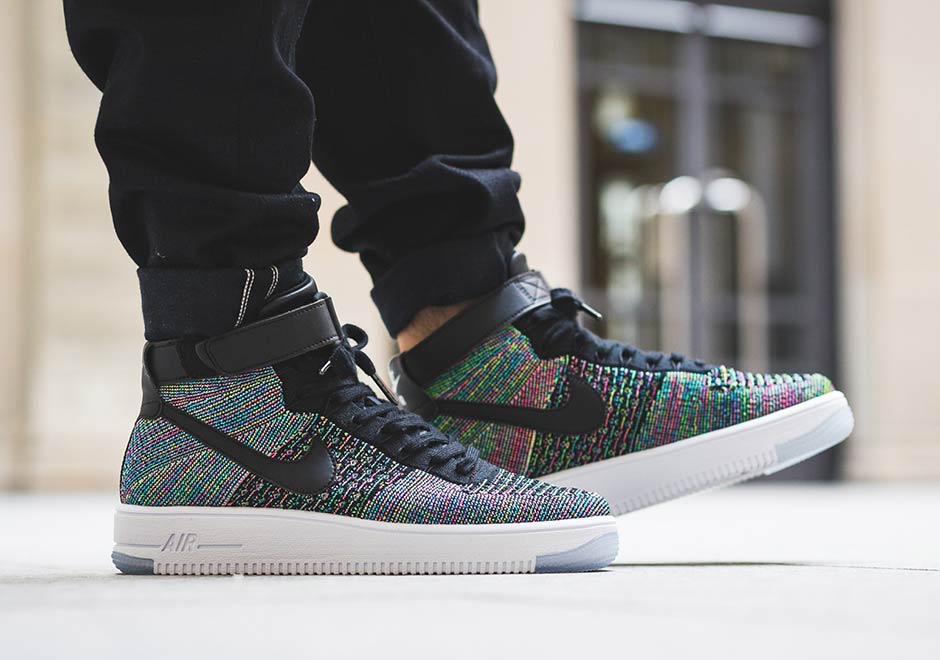 nike air force 1 high flyknit multicolor