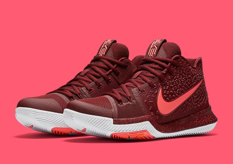 Nike Kyrie 3 “Team Red” Adds Pink To Classic Cavs Colors