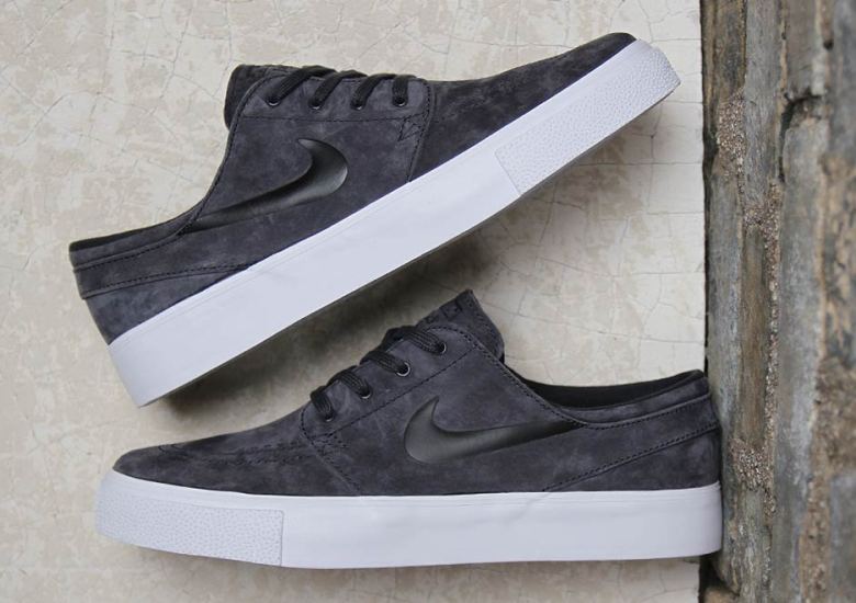 The Nike SB Stefan Janoski Stays Clean In Premium Anthracite Suede