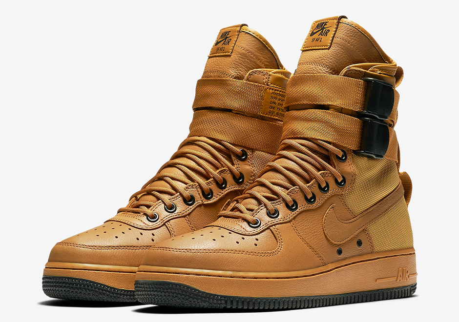 nike sf air force 1 wheat