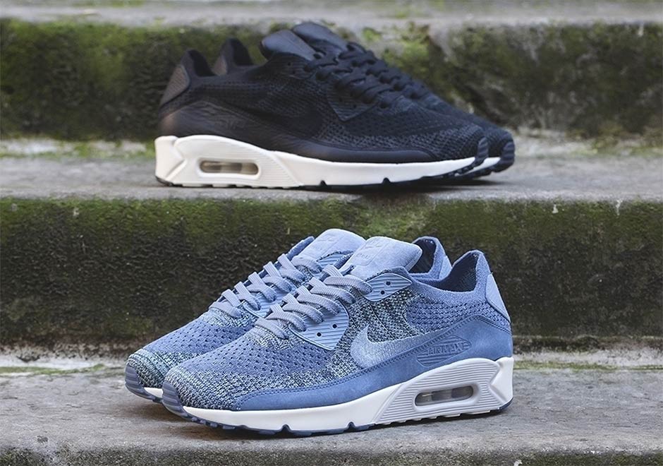 nike air max 90 flyknit blue