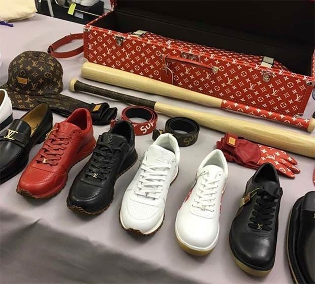 Supreme lv shoes  Fashion shoes sneakers, Lv shoes, Sneakers