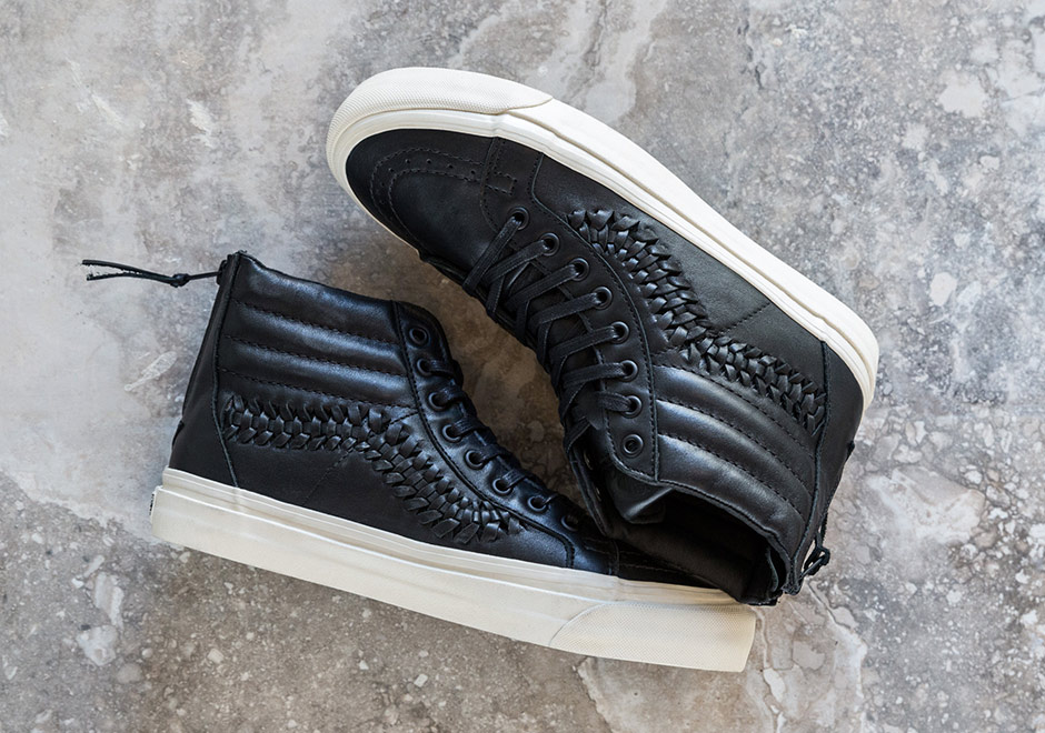 woven leather vans