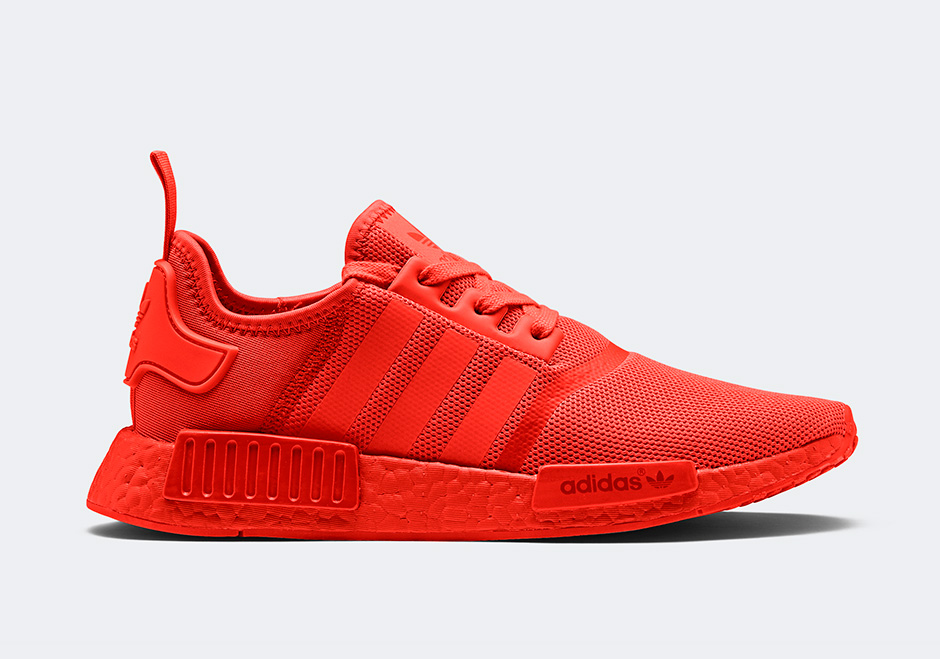 adidas nmd monochrome red