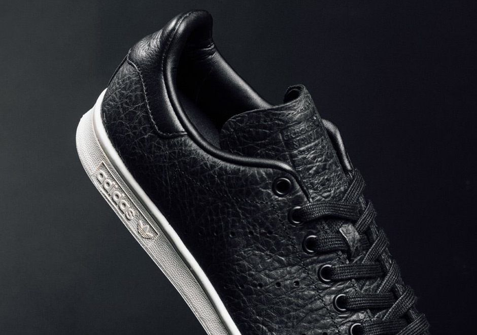 Adidas Stan Smith Cracked Leather Black Gold (Women's)
