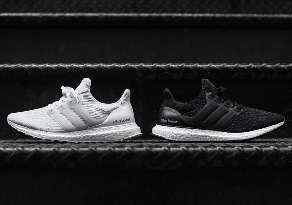 black and white ultra boost 3.0