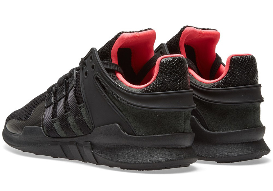 adidas eqt support adv black turbo red