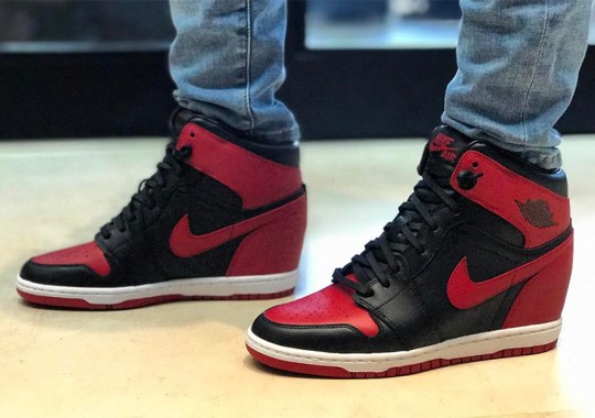 Michael Jordan’s Wife Gets Air Jordan 1 “Banned” Sneaker Wedge