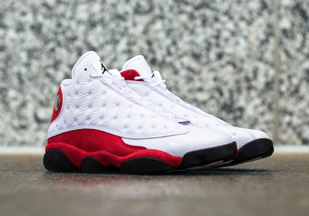 white red jordan 13