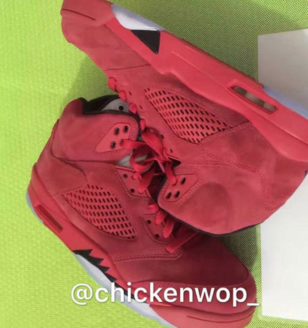 2017 jordan 5 red suede