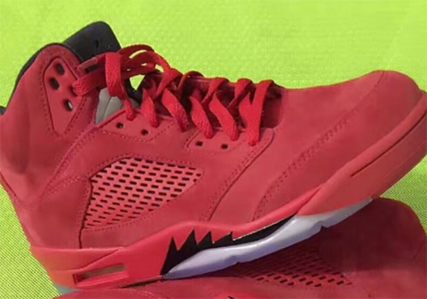 all red jordan 5