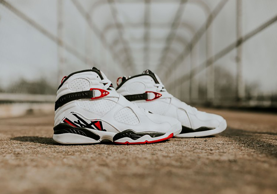 Jordan 8 outlet white and red