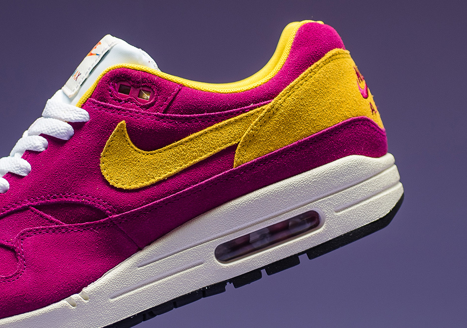 Nike Air Max 1 30th Anniversary Berry Vivid Sulfur 875844 500 SneakerNews